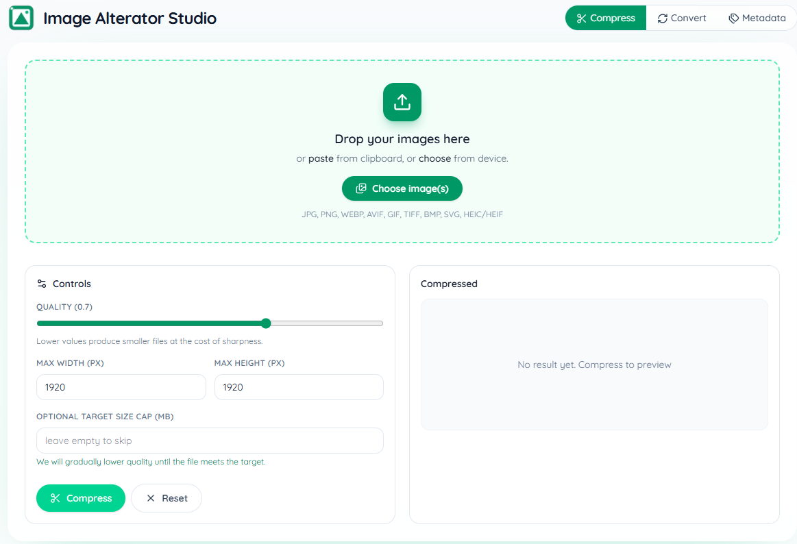 Image Alterator preview